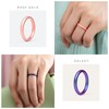 ThunderFit Women's Silicone Wedding Ring Sets, Thin and Stackable Rubber