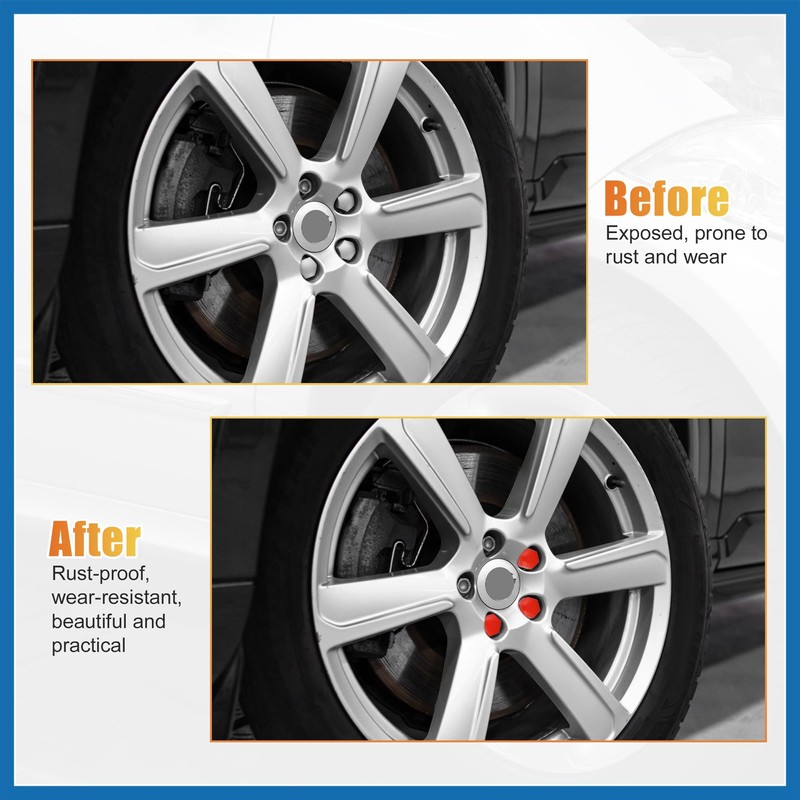 A ABSOPRO 20 Pcs Wheel Lug Nut Covers for Land