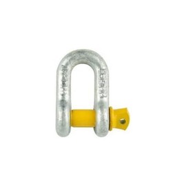 Romak 868530 2T Galvanized D Shackle, 13 mm Thickness