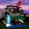 NEWABWN Peach Blossom Pond Micro Mini Building Blocks Set for