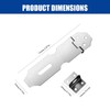 3Pcs Door Padlock Hasp, 2 inch Stainless Steel Heavy Duty
