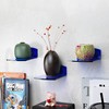 evron Acrylic Floating Shelves for Wall Decor (Translucent Blue, S4.62