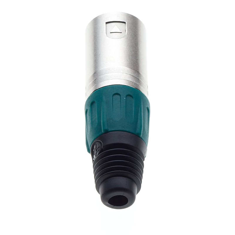 Keple 4 Pin XLR Plug, Green - Male Audio Microphone