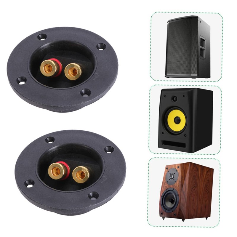 SAFIGLE 4 Sets Box Speaker Junction Box Replacement Loudspeaker Round