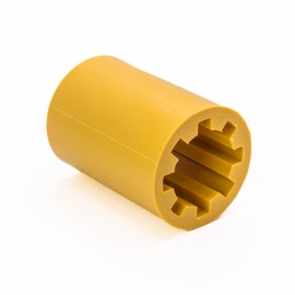 SURPOUF PR77 Flexible Vacuum Pump Coupler Sleeve, Flexible Drive Section,Yellow