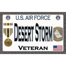 Air Force - Desert Storm - Magnetic Car Sign - 6in X 3.75in