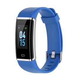 Wireless Smart Watch Bluetooth Fitness Tracker Heart Rate Monitoring Waterproof  Blue