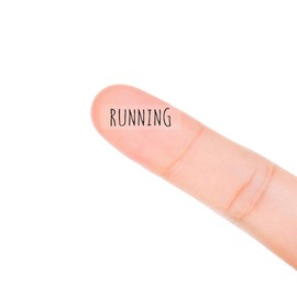 MAGJUCHE Running Script Planner Stickers, 120 Clear Exercise Reminder Labels Scrapbooking Crafting Stickers