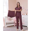 Rnxrbb 3 Piece Women's Maternity Nursing Pajamas Set V Neck