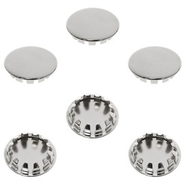 Zangc Stainless Steel Knockout Seal Electrical Box Knockout Plugs Electrical Box Knockout Plugs Detachable Seal for Closing Unused Box Sockets 6PCS