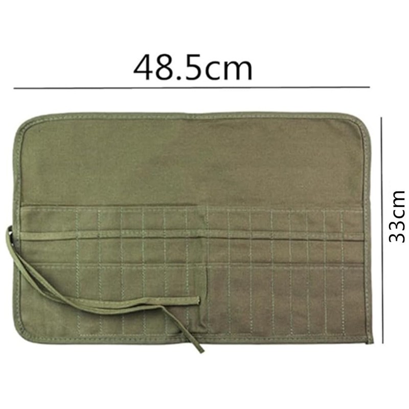 Paint Brush Roll Canvas Pouch, 30 Holes Paint Brush Bag