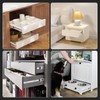 Furniware 1 Pair 14 Inch Soft Close Drawer Slides Side