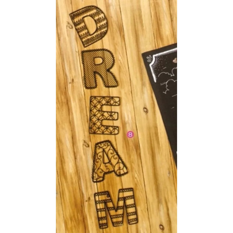 Vianney Letras Decorativas Dream Para Pared