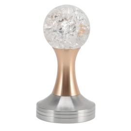 Crystal Ball Coffee Flat Tamper Stainless Steel Base Powder Hammer for Coffee Accessories Gold 58mm