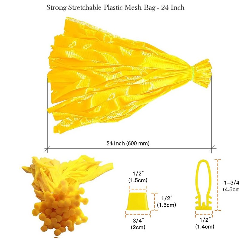 Fulanfudi 100pcs Seafood Boiling Bags with Loop-Style Closures, Reusable Nylon
