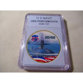 US NAVY SUBMARINE- USS PORTSMOUTH / SSN-707 Challenge Coin