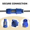Yubunt 4 Sets 3-Pin Powercon Connector Compatible with Neutrik NAC3FCA