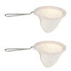 2Pcs 4-inchi Stainless Steel Handle Cloth Sock Reusable Coffee Tea