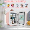 Hansburg Mini Fridge for Bedroom Skincare Cooler & Warmer Portable