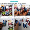 Heansun 80 PCS Butterfly Wall Decor Waterproof Removable Reusable Wings