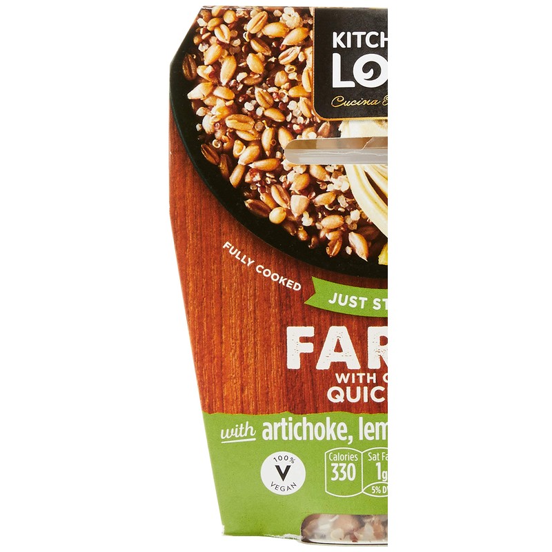 Kitchen & Love Artichoke, Lemon, and Roasted Garlic Farro Quick