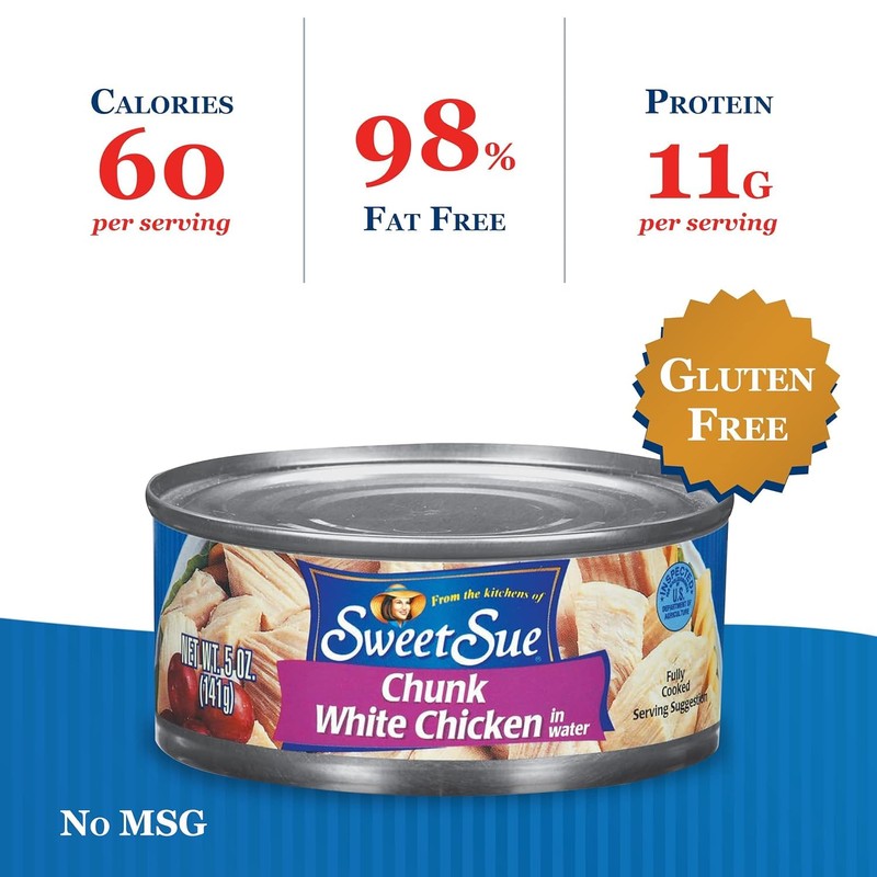 Sweet Sue Chunk White Chicken in Water, 5 oz Can