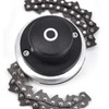 Chain Trimmer Head Grass Cutter Head Replacement Manganese Steel Lawn