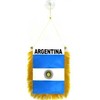 Argentina Mini Flag 4"x6" Window Banner w/ suction cup