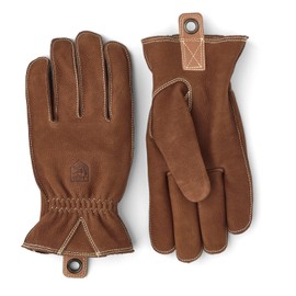 Hestra Oden Nubuck 5-Finger Glove, Leather Glove for Winter, Outdoor-Use - Cork - 8