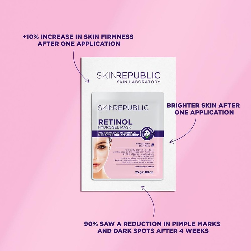Skin Republic Retinol Hydrogel Face Mask Sheet Accessories