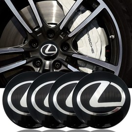 Lexus Car Center Wheel Cap Sticker Wheel Center Cap Hub Cap IS LX LC CT ES GS LS EX HS NX RX LX All Series Car Decoration Emblem Sticker Car Hub Cap Wheel Cover Sticker Car Accessories 2.2 inches (56