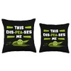 Pea Vegetarian Seed Pod Flowering Plant Dis-Peas-Ses Me Throw Pillow