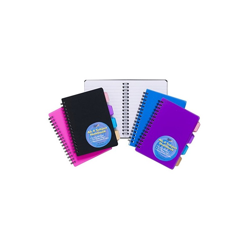 Tiger A6 project notebook (4 subjects) with plastic cover x