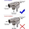 100% Solid Metal Shower Arm Diverter for Hand Held Showerhead