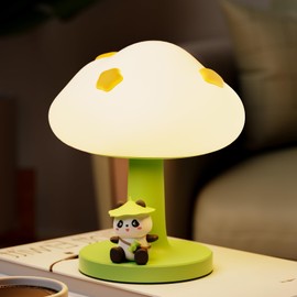 iLAFFUS Night Light for Kids Lamp, Cute Panda Lamp,3 Level Dimmable Baby Night Lights for Nursery, Silicone Rechargeable Nightlight for Kids Room, Girls Bedroom Decor, Kawaii Gifts for Girl