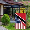 Trinidad and Tobago USA Friendship Garden Flag,18×12 inch Trinidad&Tobago Decor,Heavy