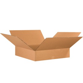TAPE LOGIC 26x26x6 Flat Corrugated Boxes, Flat, 26L x 26W x 6H, Pack of 10 | Shipping, Packaging, Moving, Storage Box for Home or Business, Strong Wholesale Bulk Boxes