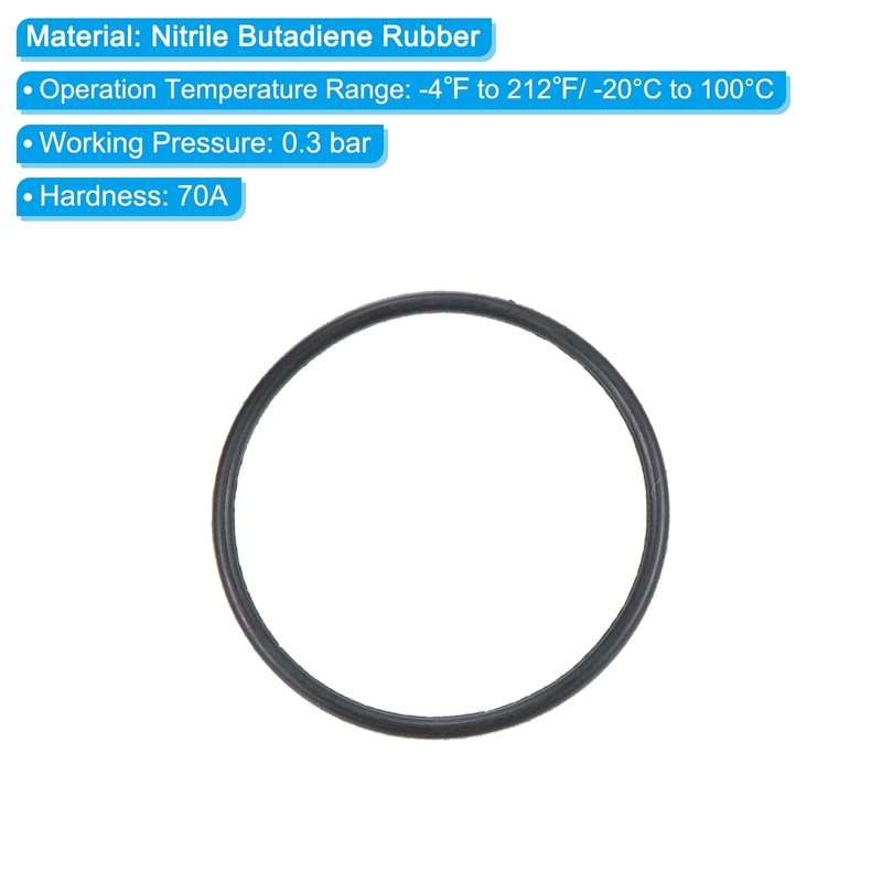 PATIKIL 20pcs Nitrile Rubber O-Rings 22mm Outside Diameter 20mm Inner