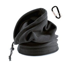 Legby Living by Living by Living Mens Women Fleece Collar Heavy Duty Tube Scarf Gift, black