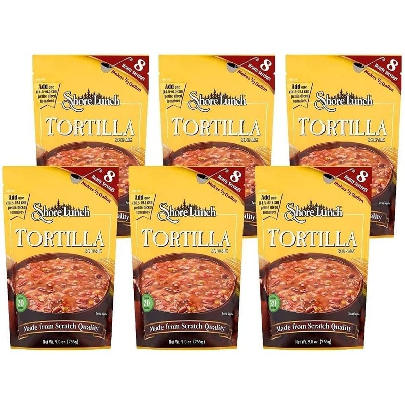 Shore Lunch Tortilla Soup Mix, 9 Ounce (Pack of 6)