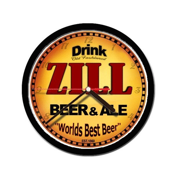 ZILL beer and ale cerveza wall clock