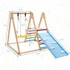 Triangle Climbing Toys for Toddler Indoor Play Gym with Swing,Climber,