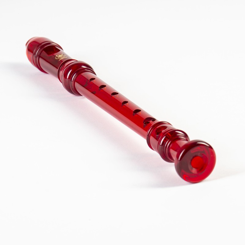 Yamaha Recorder Soprano Recorder, Baroque Fingering, Translucent Red
