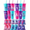 Nuogo 24 Pcs Gymnastics Party Favor, 12 Pcs 24oz Plastic