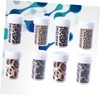 Minkissy 3pcs Bottles of Leopard Nail Decals Transfer Stickers for