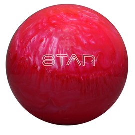 ELITE Star Polyester Bowling Ball - Customizable with Basic Drilling & Engraving Options - Great for Spare Shooting, League, Straight Bowlers - Beginner Entry Level (Pink Pearl, 6 lbs)
