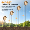 tinnmao Bird Feeder Pole 100 Inch with Squirrel Baffle and