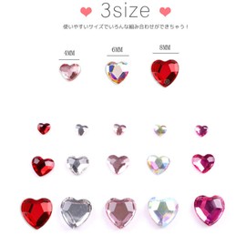 Tabletop Cotton Nail Parts, 15 Pieces, 15 Pieces, Popular, 0.2 inch (4 mm), 0.2 inch (6 mm), 0.3 inch (8 mm), Brion, Hologram, Decorative Parts, Jewelry Parts, Nail Art, Studs, Resin Enclosed, DIY,
