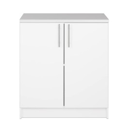 Prepac Elite 2 Door Base Storage Cabinet, 32" W x 36" H x 24" D, White