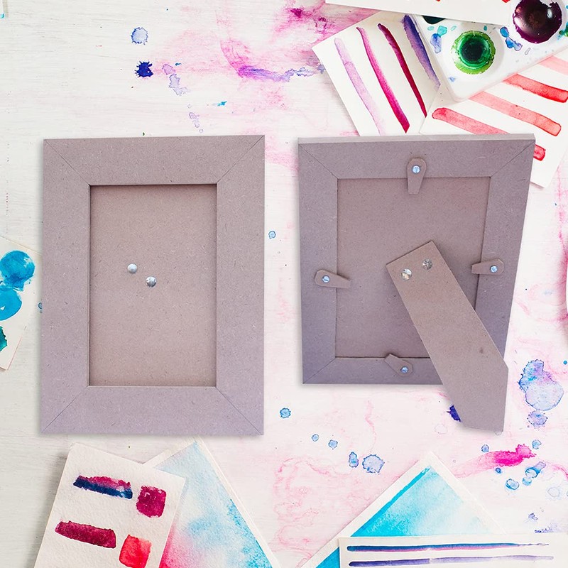 IVEI Do-it-yourself plain MDF photoframe set of 2 - for